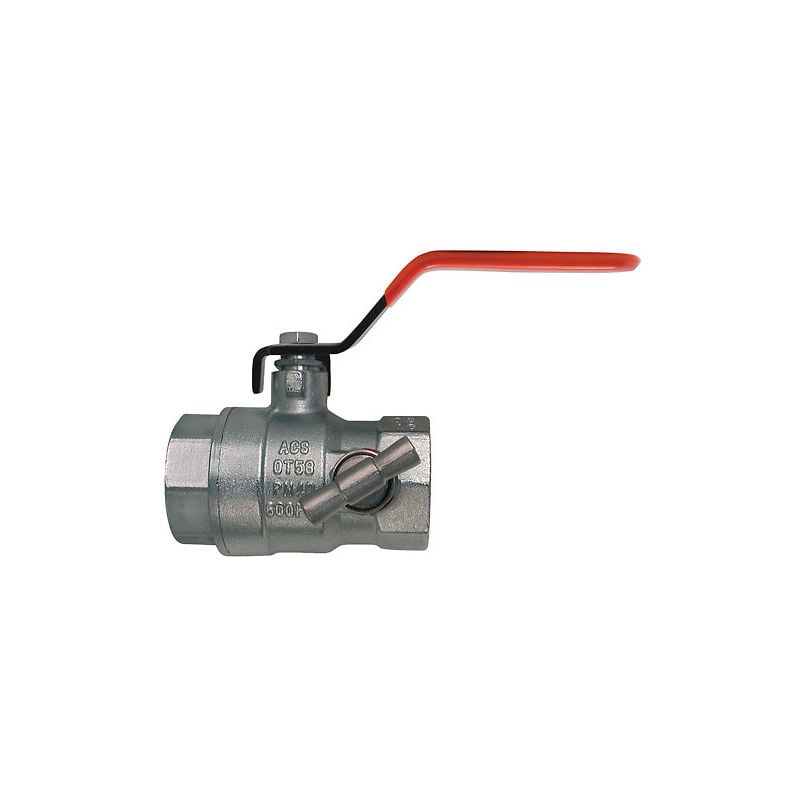 Ezfitt - Vanne boisseau sphérique f/f manette et purge - Passage intégral PN32 33x42