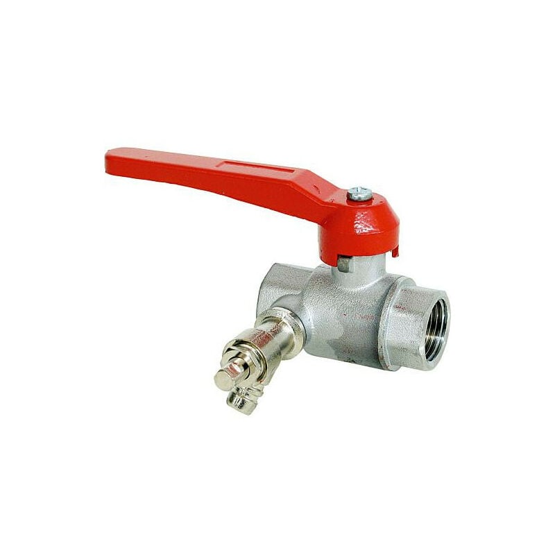 Vanne boisseau spherique PN 20 modele lourd - R1" avec vidange en 1/4"