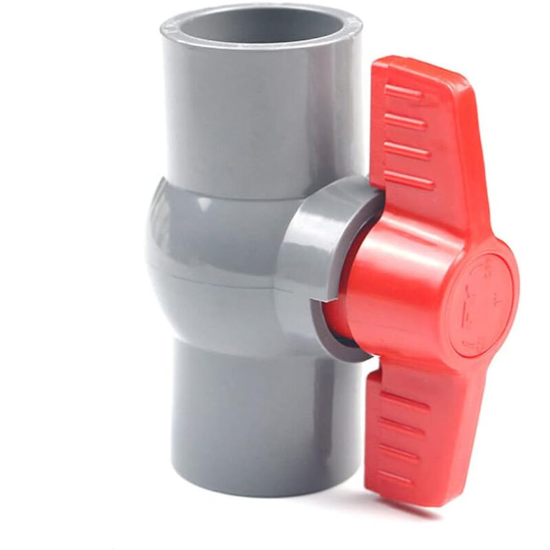 Missdong - Vanne à boisseau sphérique en pvc, valve à boisseau sphérique en plastique (φ40 mm),pour tuyau d'alimentation en eau connexion par