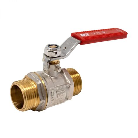 Vanne Bs M-m Laiton Lev.plat Rouge 1''