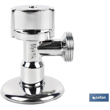 Vanne d'angle 1/2 x 3/4 grand volant