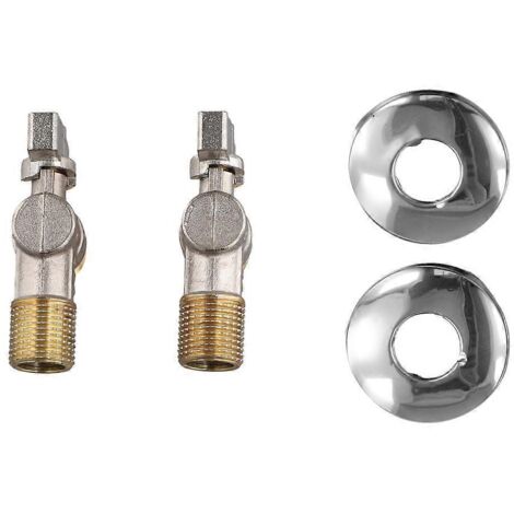 Vanne d'angle à bille en laiton, grand débit, vanne triangulaire pour chauffe-eau ---