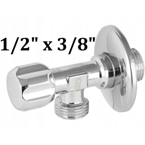 Vanne d'angle champignon 1/2x3/8 pour lave-linge et lave-vaisselle