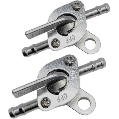 Vanne d'arrêt de carburant compatible avec les conduites de carburant de diamètre intéri 6 mm (1/4" ou 3/16") pour kart, scooter, mini-moto tout-terrain, VTT, petits mots, 50 cc, 70 cc, 90 cc, 1