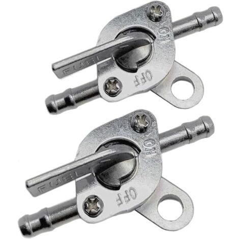 Vanne d'arrêt de carburant compatible avec les conduites de carburant de diamètre intéri 6 mm (1/4" ou 3/16") pour kart, scooter, mini-moto tout-terrain, VTT, petits mots, 50 cc, 70 cc, 90 cc, 1