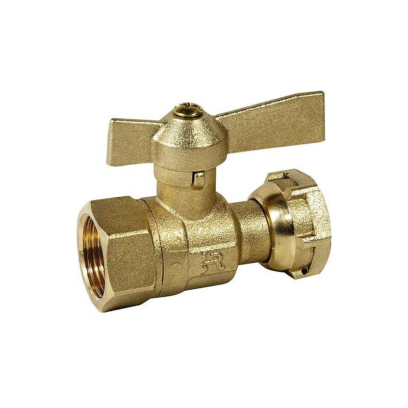 Banyo - vanne d'arret droite avec écrou-chapeau 1' femelle x 1' chapeau