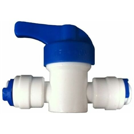 Vanne d'arrêt en ligne de 0,6 cm pour réfrigérateur/congélateur/système de filtre à osmose inverse