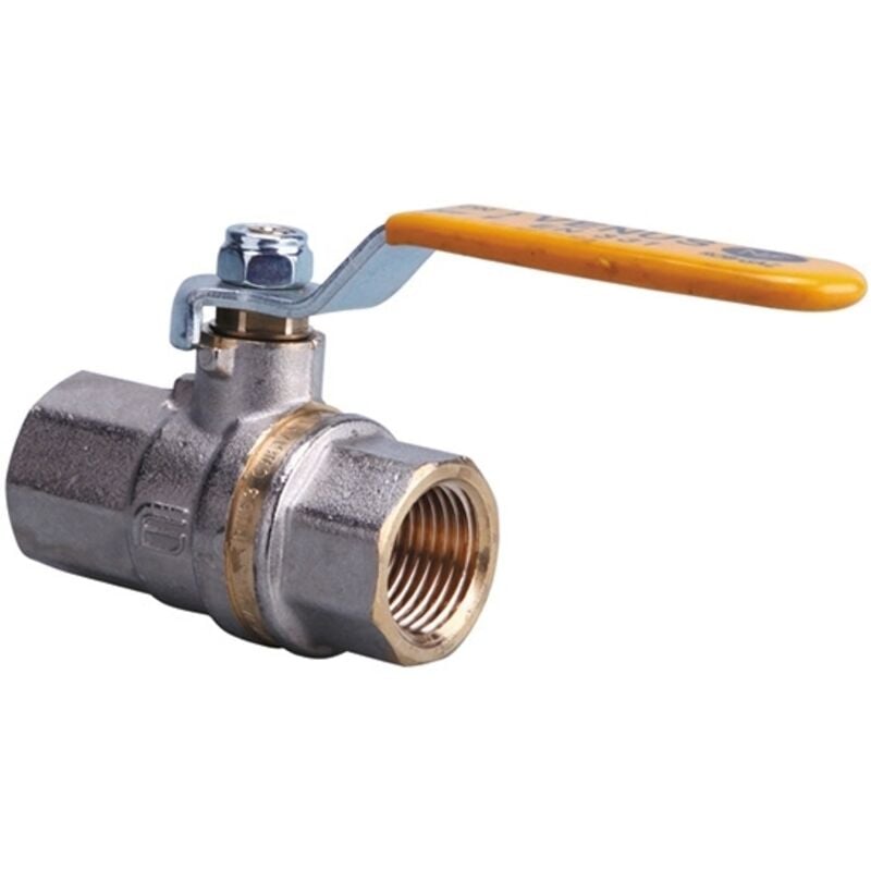 Vanne d'arrêt nf Gaz à tournant sphérique pour acier - Femelle 1'1/4 DN32 Gurtner