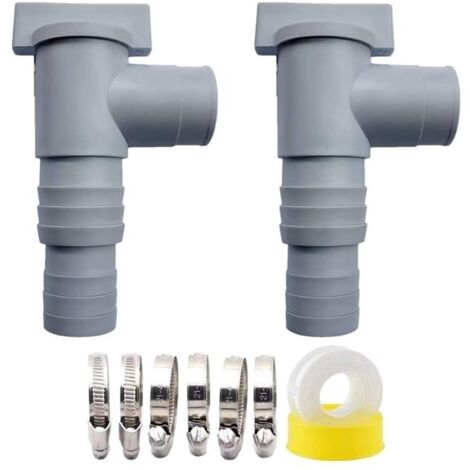 Vanne D'arrêt Pour Piscines Avec Raccord De Tuyau De 32 mm Robinet D'arrêt Pour Piscine Vanne À Piston Piscine