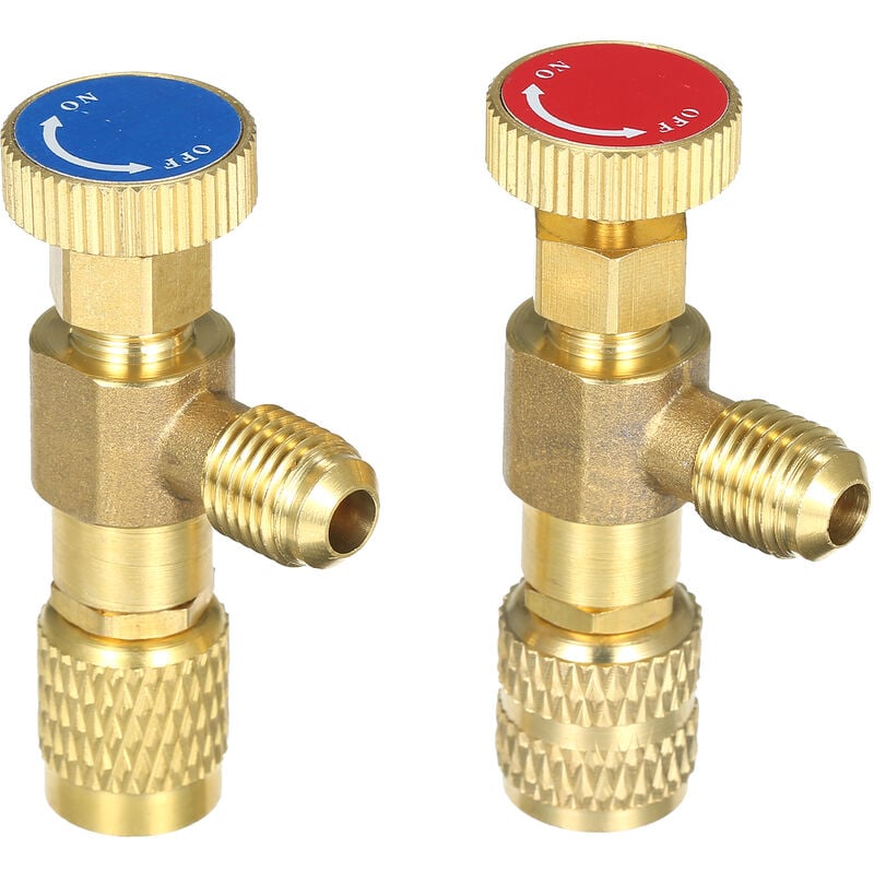 Vanne De Charge De Refrigerant R12 R410, Soupape De Securite De Liquide Refrigerant De Climatisation Vannes De Controle De Debit En Cuivre Soupape De