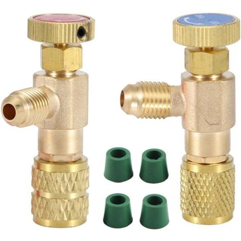 Vanne De Charge De Refrigerant R22 R410, Soupape De Securite De Liquide Refrigerant De Climatisation Vannes De Controle De Debit En Cuivre Soupape De Securite En Cuivre Et Fluor