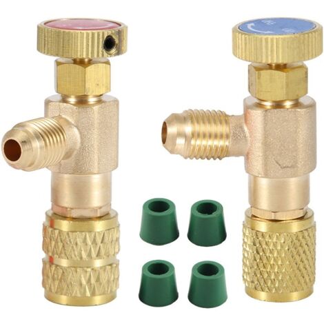 Vanne De Charge De Refrigerant R22 R410, Soupape De Securite De Liquide Refrigerant De Climatisation Vannes De Controle De Debit En Cuivre Soupape De Securite En Cuivre Et Fluor