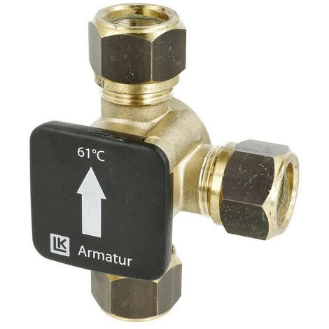 Vanne de charge thermique 22 mm température d'ouverture +61 °C
