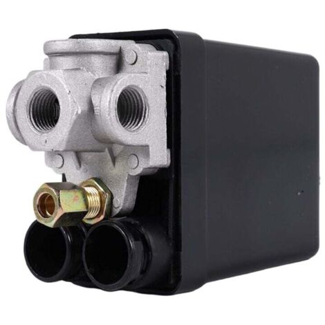 Vanne De Commande Pressostat Compresseur D'Air 90 Psi 120 Noir Service Lourd