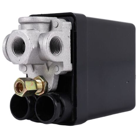 Vanne De Commande Pressostat Compresseur D'Air 90 Psi 120 Noir Service Lourd
