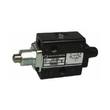 Vanne de contrôle pneumatique RS PRO Soupape mécanique 3/2 Super X Piston 3/2, G 1/8, 1/8pouces ( Prix pour 1 )