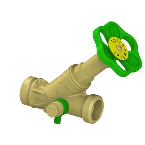 Vanne de débit libre JS, multifonction extérieure avec décharge, pression de service nominale, DN20, filetage intérieur 1", DVGW