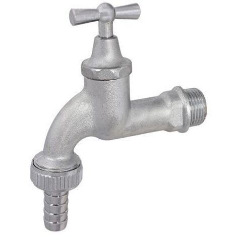 Vanne de décharge JS avec bouton en métal, orifice, lourd, 3/4", chromé mat