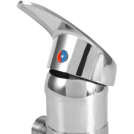 Vanne de Dérivation 3 Way en Zinc Alloy pour Robinet de Douche, Divertisseur d'Eau avec Connecteur G1/2in (11.5cm)