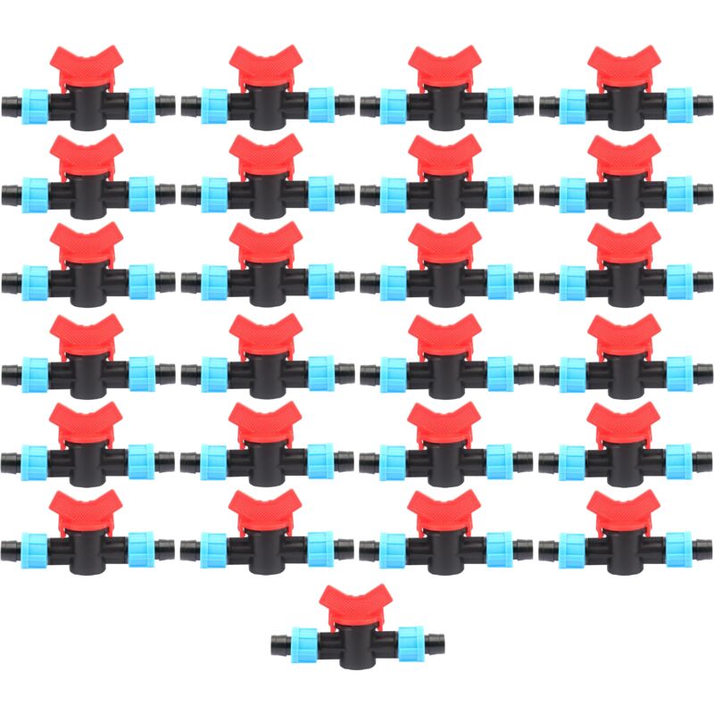 Vanne de dérivation goutte à goutte 16mm x 16mm. Paquet de 25 unités. Offre exclusive