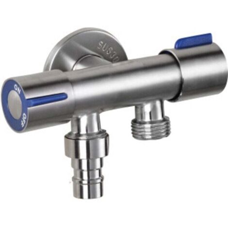 Vanne de dérivation vanne d'angle universelle robinet de réglage 1 / 2 "avec poignée pour douche wc, lave - linge, WC, jardin