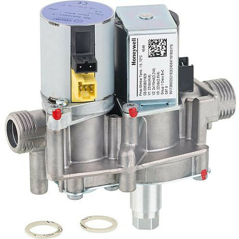 Vanne de gaz avec régulateur de pression – Bloc gaz et électrovanne – Tension 230V – Filetage 1/2" pour chaudières Vaillant - 0020045925