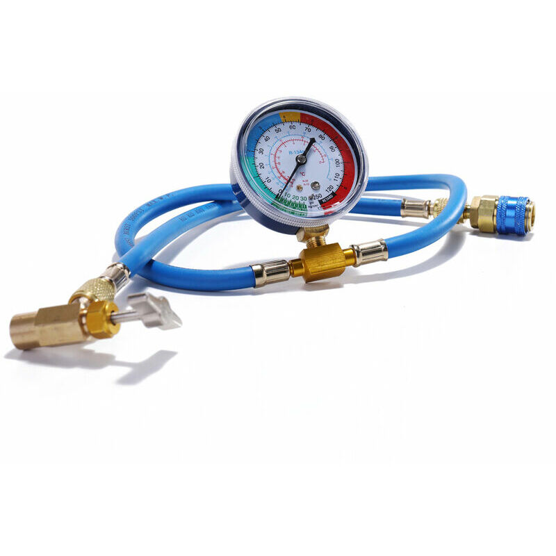 Vanne de jauge de pression simple de manomètre de réfrigérant de climatiseur automobile R134A Ac