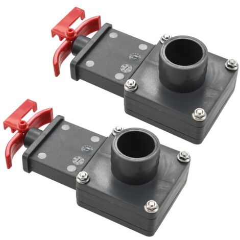 Vanne de portail de piscine 2 pcs 1,5" vidaXL