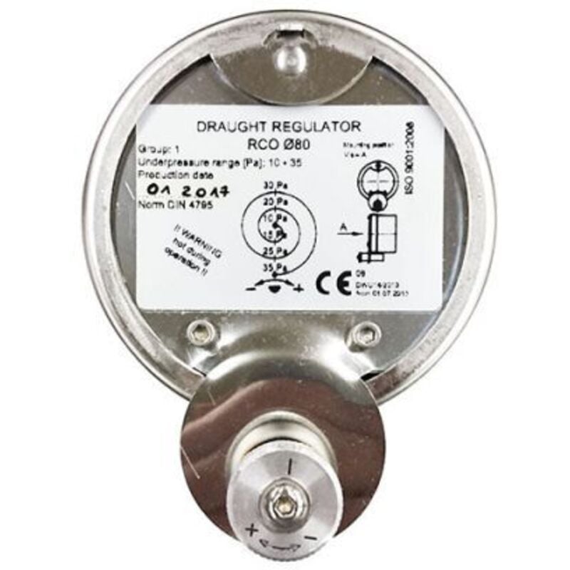 Darco - Vanne de régulation de tirage ce dn 130 conduit de fumée.