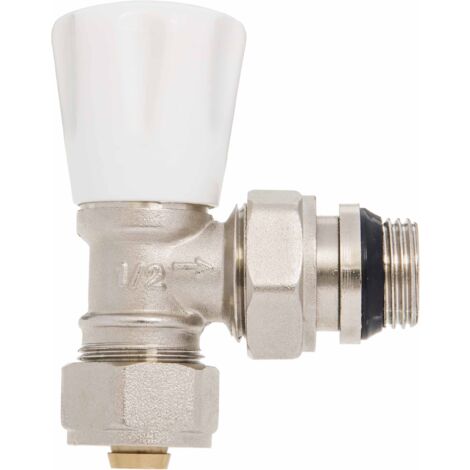 Vanne de radiateur à retour d'angle PEX 16x1/2"