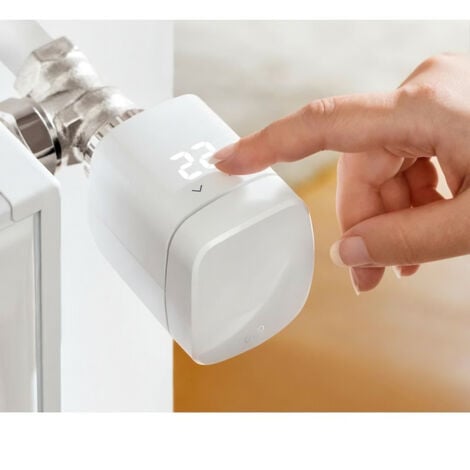 Vanne de radiateur intelligente EVE THERMO - Technologie Apple HomeKit et programmes autonomes Bluetooth Thread