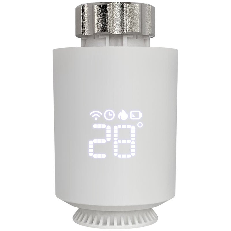 Vanne de radiateur intelligente Vanne thermostatique intelligente Thermostat intelligent contrôlé par app mobile