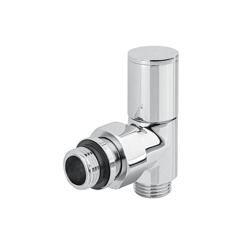 Vanne de régulation et d'arrêt 200TA, chromée DN15 (1/2'), forme équerre