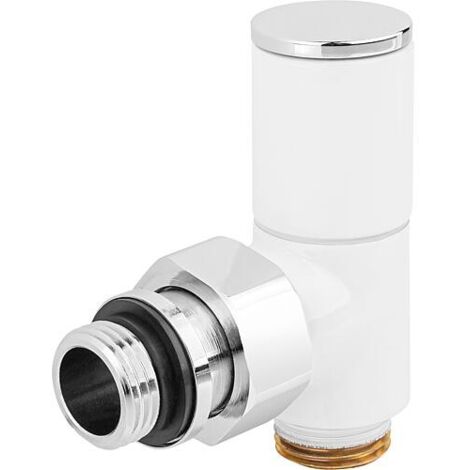 Vanne de régulation et d’arrêt 200TB, blanc DN15 (1/2"), forme équerre