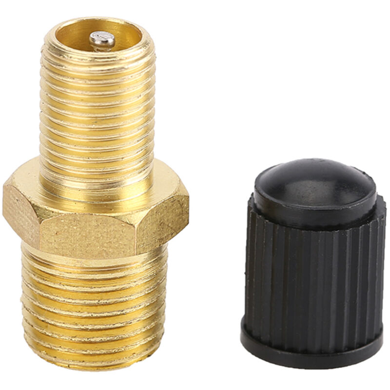 Vanne de remplissage de réservoir, 2 pièces 1/4 pouce NPT MPT vanne de remplissage de réservoir de compresseur d'air en laiton avec couvercle en