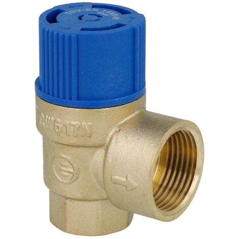 Vanne de sécurité pour eau potable 1/2'' 6 bar