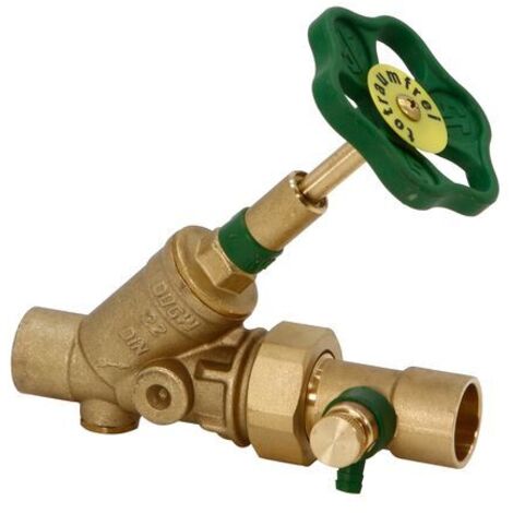 Vanne de ventilation JS KFR, avec sortie d’évacuation, extension de tige, filetage DN20, débit 22, DVGW