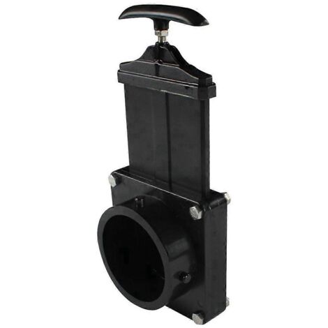 Vanne de vidange de réservoir d'eau de 3 pouces, raccords détachables pour remorques, noir