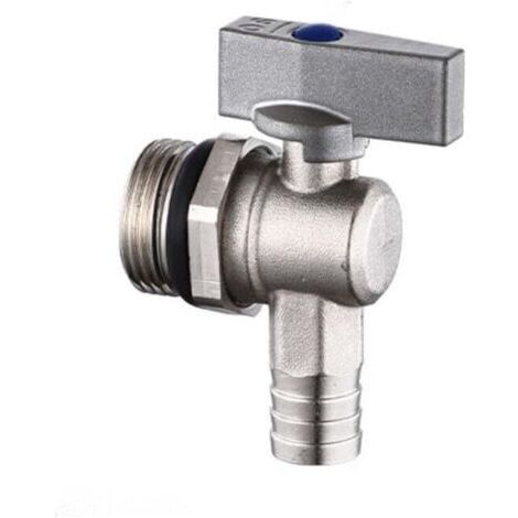 Vanne de vidange pour collecteur de chauffage au sol, évacuation de radiateur et vanne d'eaux usées, débit élevé de 0,6 à 2,5 cm, raccord essentiel (2,5 cm)