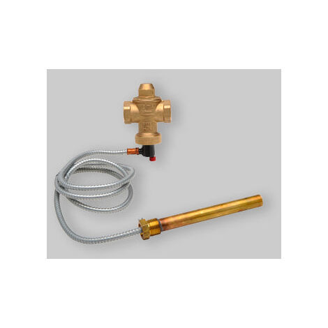 Vanne de vidange thermique double sécurité 3/4" capillaire 1,2 m