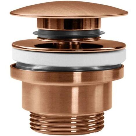 Vanne de vidange universelle pour lavabos et bidets, installation simple et options de bouchon, compatible avec trop-plein et sans trop-plein