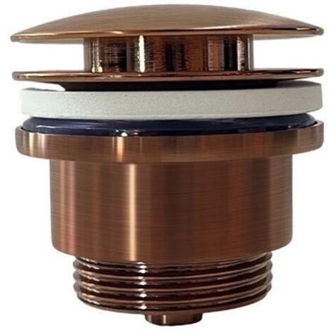 Vanne de vidange universelle pour lavabos et bidets, installation simple et options de bouchon, compatible avec trop-plein et sans trop-plein