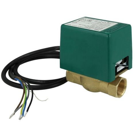 Vanne de zone 2 voies solaire MUT 3/4'' FF avec microrupteur auxiliaire