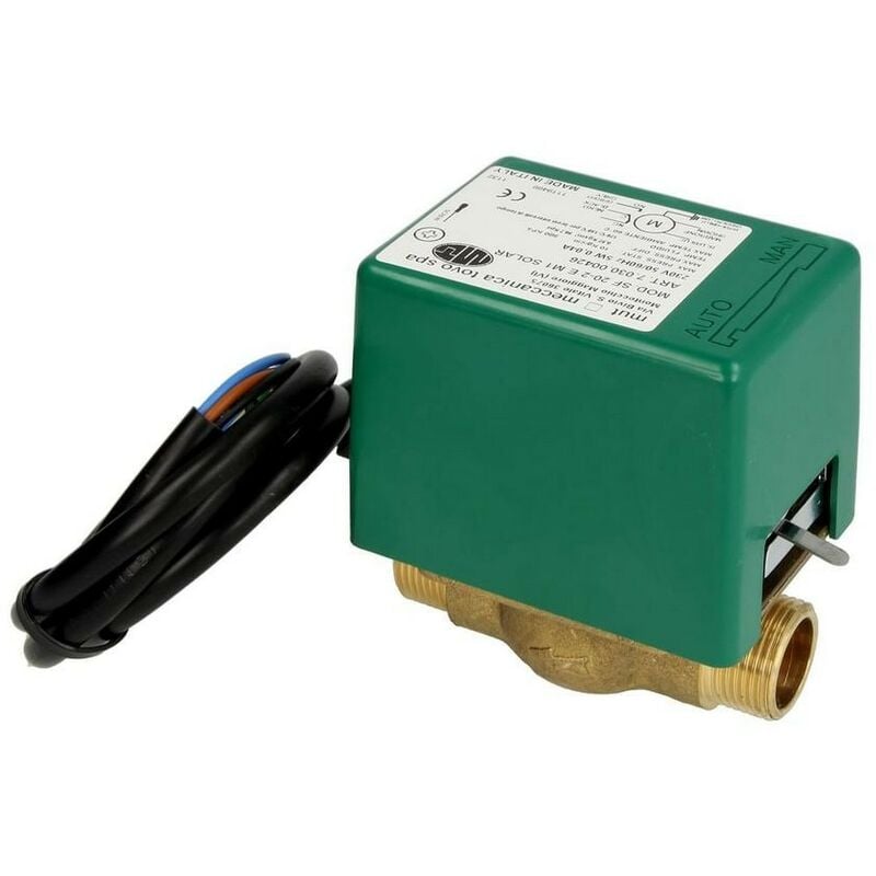 Vanne de zone 2 voies solaire mut 3/4'' fm avec microrupteur auxiliaire