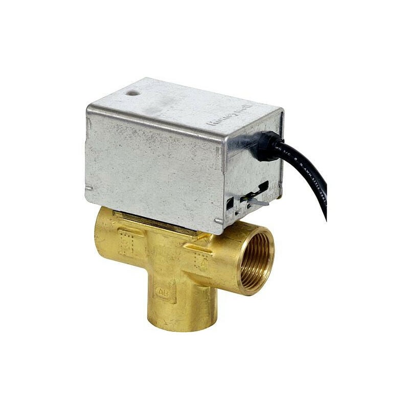 Vanne de zone 3 voies Honeywell V4044 c 1312 b, avec reglage manuel 1' - 230v 50 Hz, 6 w b.g