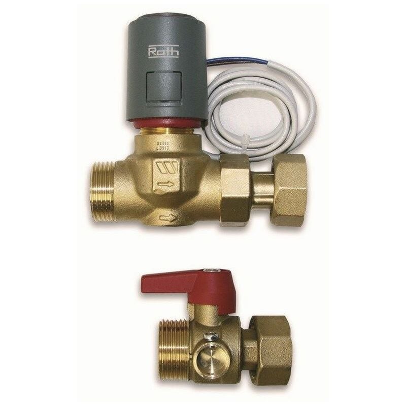 Vanne de zone avec tête thermique 230V - Vanne de zone avec tête thermique 230V (normalement fermée)