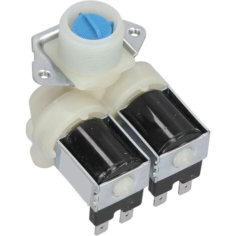 Vanne D'entrée d'eau de Machine à Laver, Remplacement Universel de L'électrovanne D'entrée d'eau de Machine à Laver, électrovanne D'entrée d'eau AC220V-240V Double Tête pour