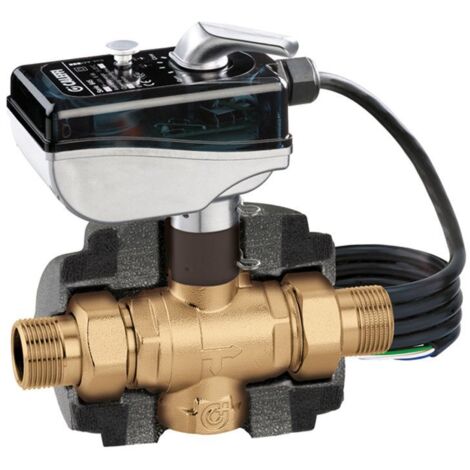 Vanne directionnelle 3 voies Mâle 1"1/4 (33/42) chauffage et rafraîchissement pour PAC - Thermador