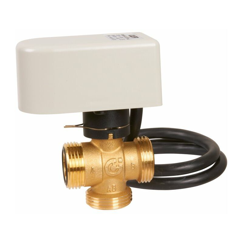 Vanne directionnelle à sphère motorisée - M 1' - 3 voies - Thermador