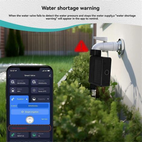 Vanne d'irrigation solaire programmée Tuya - Interface US